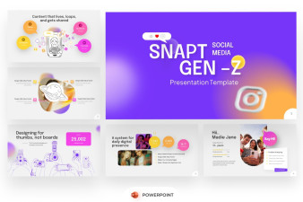 Gen Z Social Media Kit PowerPoint Template
